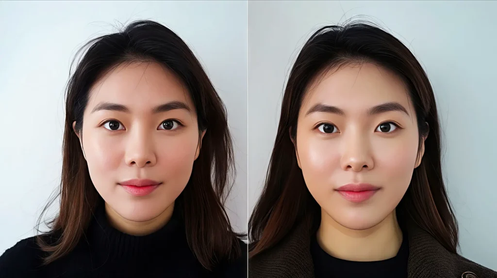 這張證件照，讓我後悔沒早點來檸檬巷館！」或「告別通緝犯黑歷史，這才是真正的我