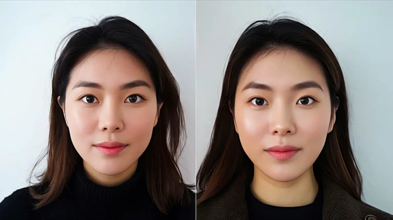 這張證件照，讓我後悔沒早點來檸檬巷館！」或「告別通緝犯黑歷史，這才是真正的我